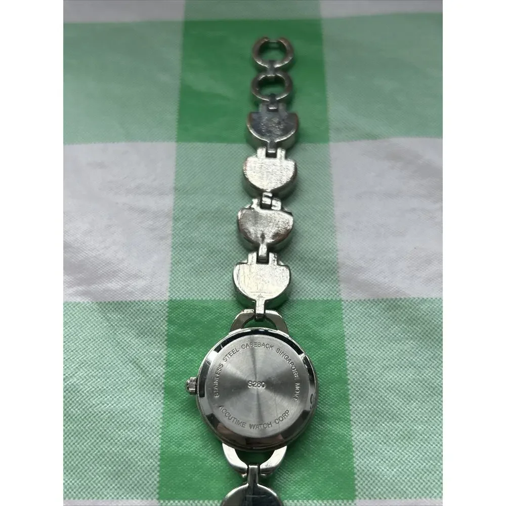 Accutime Emoji Silver Tone Women’s Quartz Watch